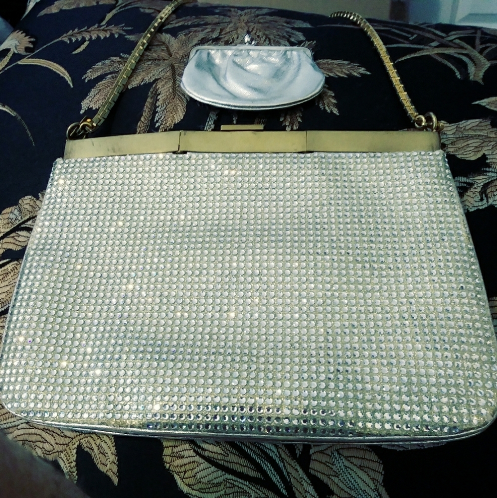 👛CLOSEOUT SALE!!! JUDITH LEIBER SWAROVSKI CRYSTAL 💎💍VINTAGE BAG.👜 👛